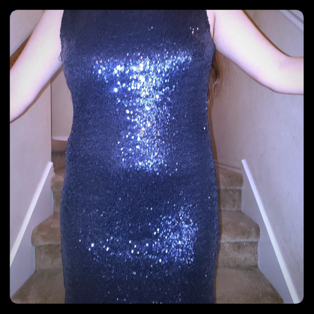 Crystal doll sequin dress xl